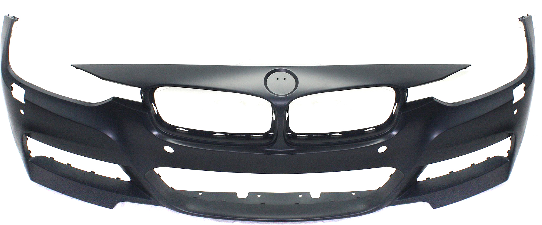AM 3 SERIES 13-19 FRONT BUMPER COVER Primed w M Sport Line 13-18 Sedan Wagon w HLW PDC Sensor IPAS Holes w o Cam Holes SKU REPB010392P Partslink BM1000287 OEM 51118067959