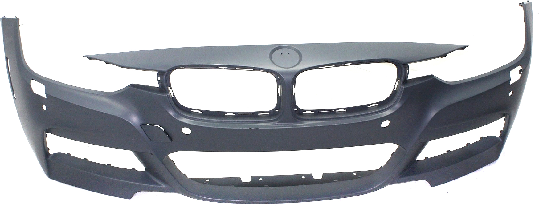 AM 3 SERIES 13-19 FRONT BUMPER COVER Primed w M Sport Line 13-18 Sedan Wagon w HLW PDC Sensor Cam Holes w o IPAS Holes SKU REPB010394P Partslink BM1000288 OEM 51118067960