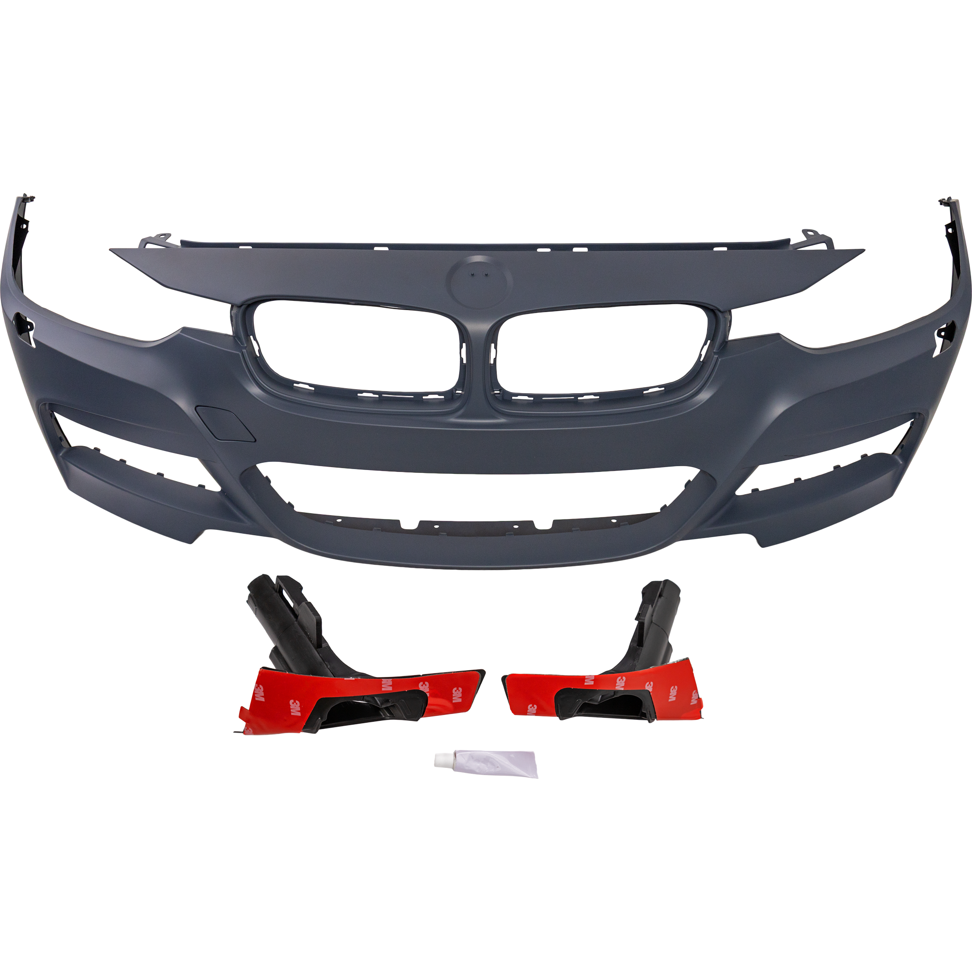 AM 3 SERIES 13-19 FRONT BUMPER COVER Primed w M Sport Line 13-18 Sedan Wagon w HLW Holes w o PDC Sensor Holes SKU REPB010395P Partslink BM1000290 OEM 51118067957