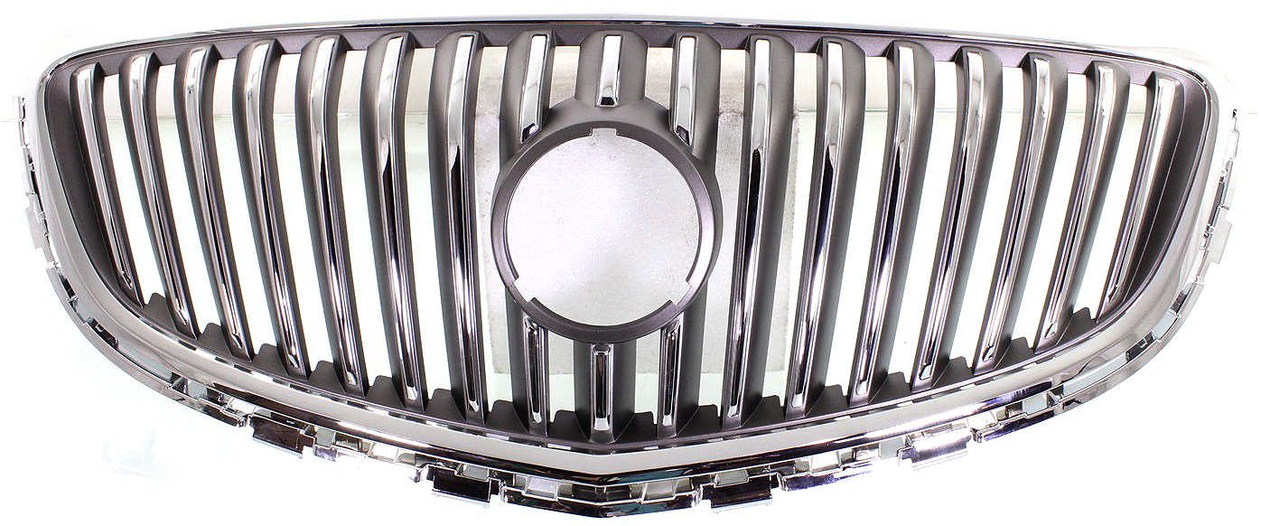 AM VERANO 12-17 GRILLE Chrome Shell and Insert w o Emblem 15-17 Type 1 SKU REPB070128 Partslink GM1200650 OEM 23172630
