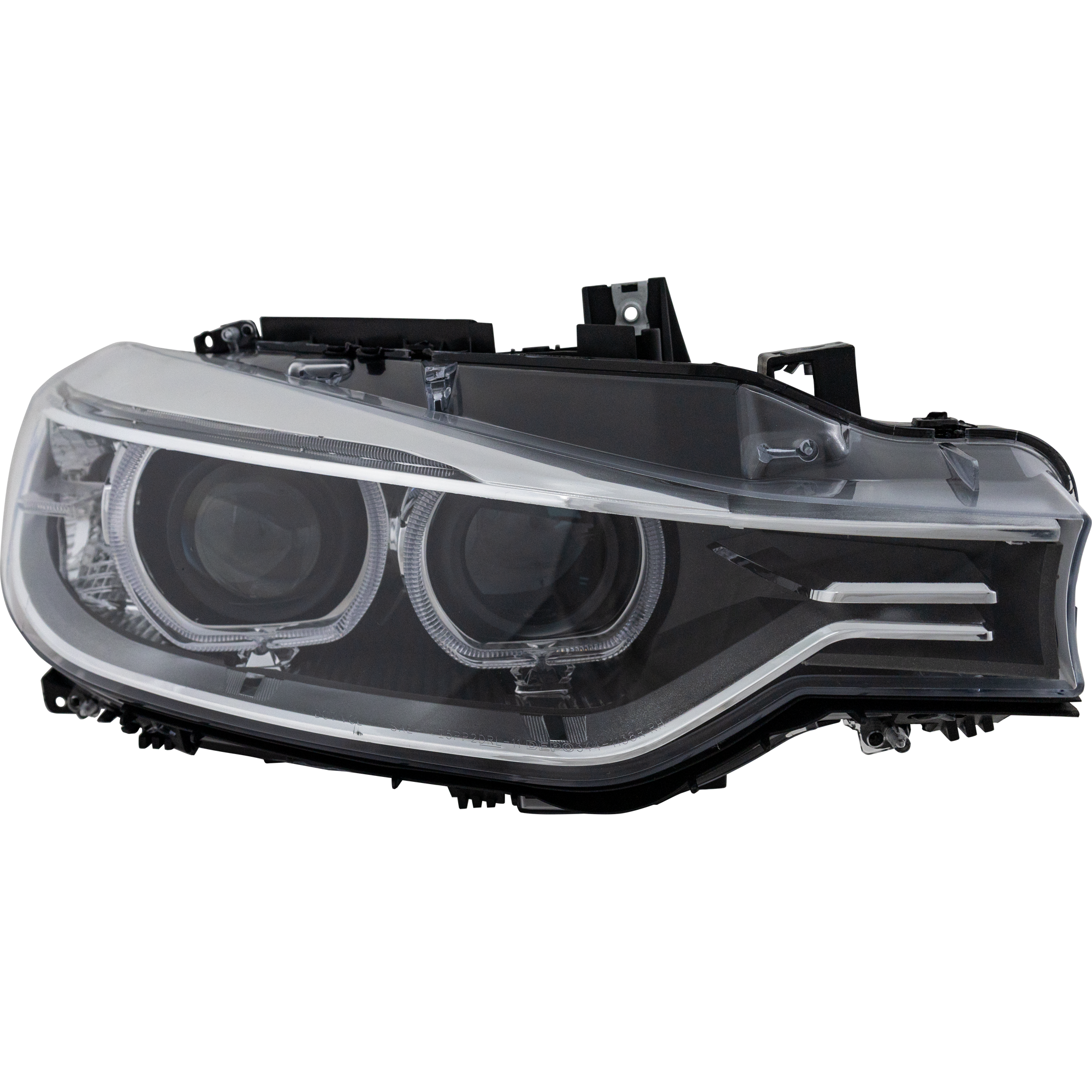 AM 3 SERIES 12-15 HEAD LAMP RH Lens and Housing HID Xenon w o HID Kit w o Adaptive Headlights Sedan Wagon SKU REPB100191 Partslink BM2503181 OEM 63117338706
