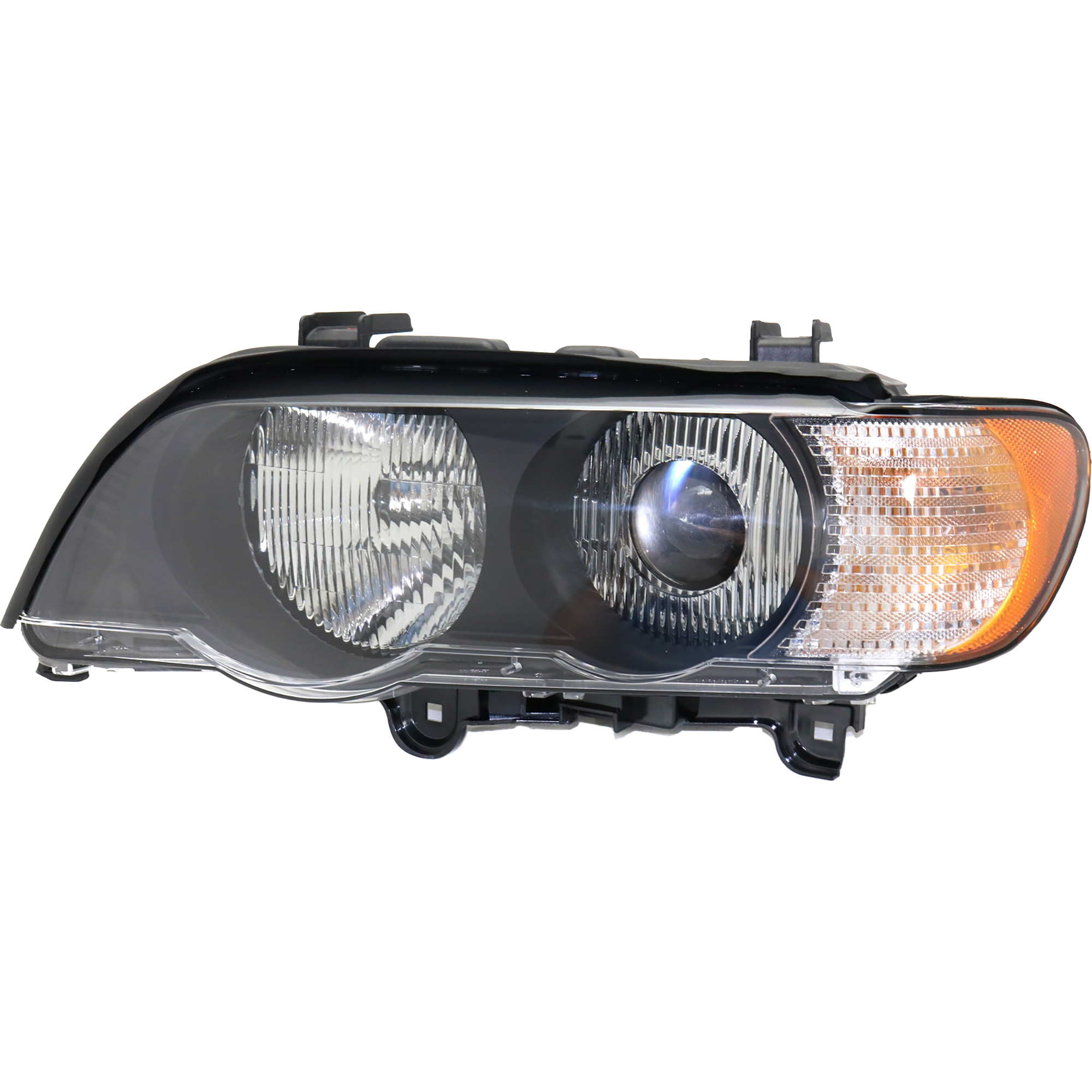 AM X5-00-03 HEAD LAMP LH Assembly HID Xenon w HID Kit w White Turn Signal SKU REPB100364 OEM 63126930239 PFM
