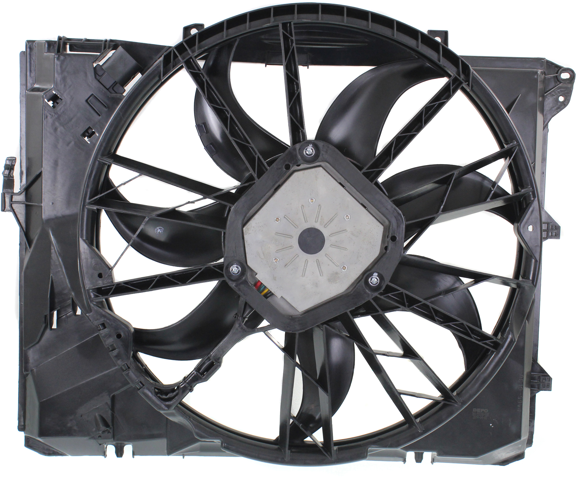 AM 3 SERIES 06-13-128I 08-13 RADIATOR FAN ASSEMBLY Automatic Transmission w o Turbo N52 Eng. Code 600watt SKU REPB160702 Partslink BM3117101 OEM 17427562080
