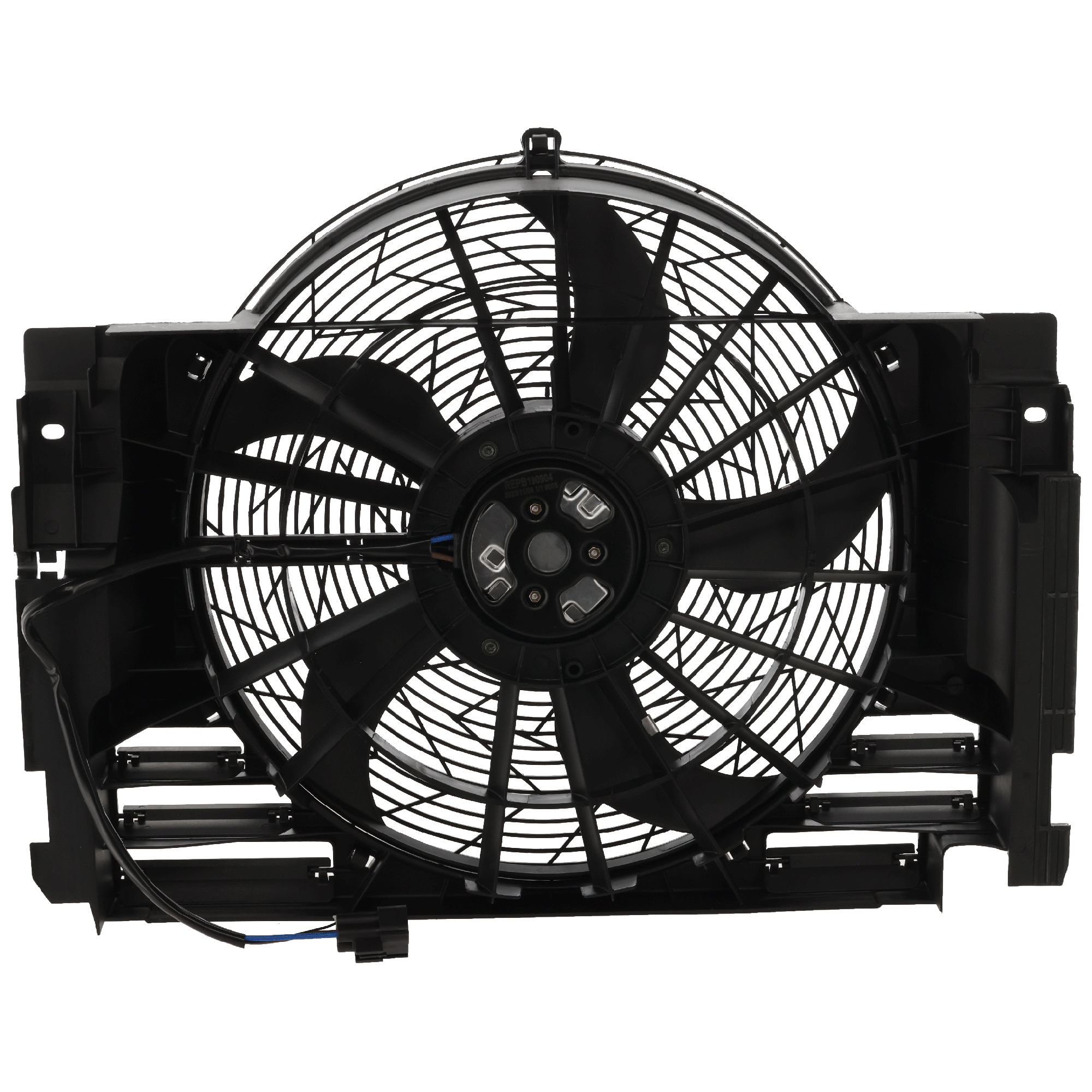 AM X5-00-06 A C CONDENSER FAN ASSEMBLY Single fan w o Control Module SKU REPB190904 Partslink BM3020102 OEM 64546921381