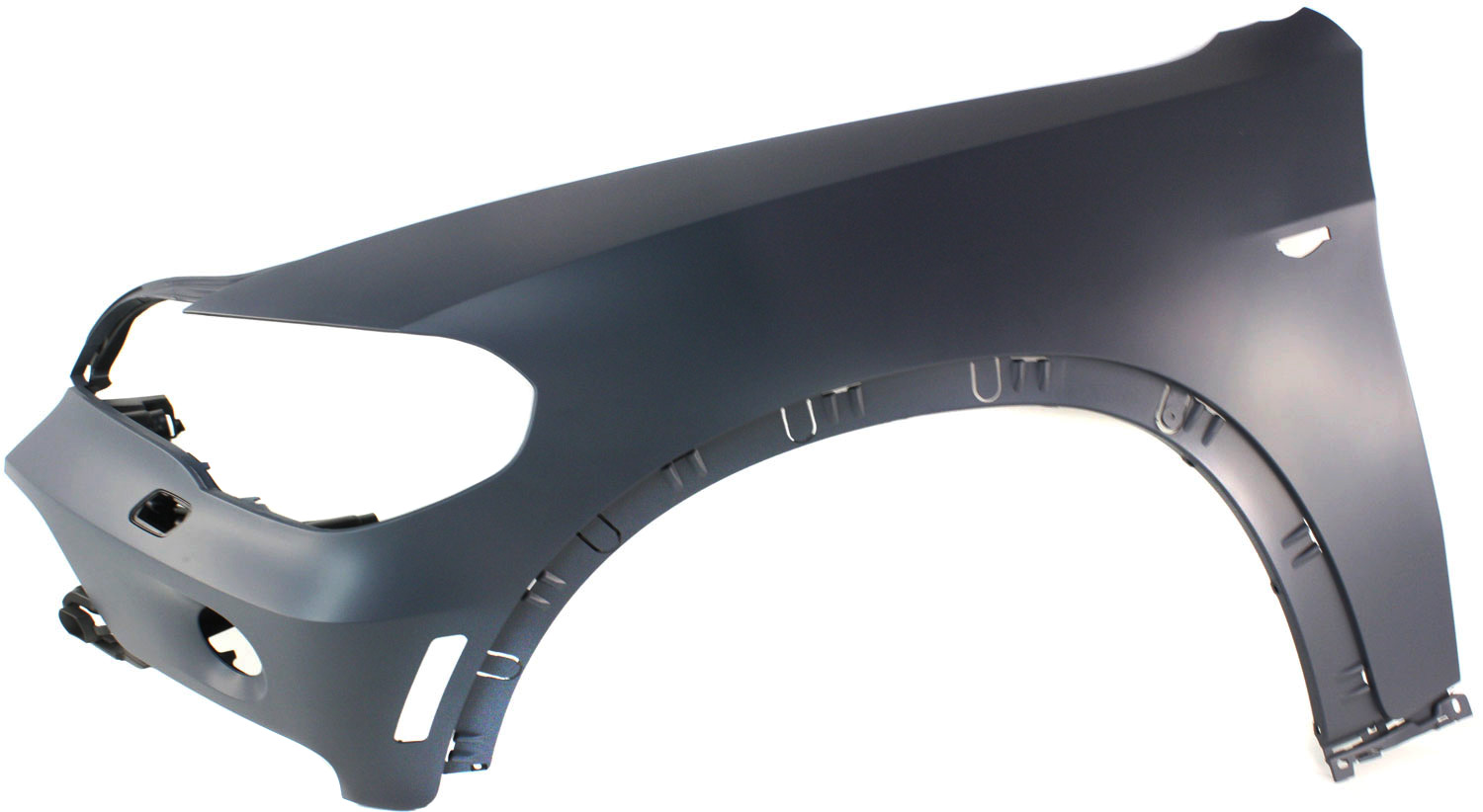 AM X5-07-10 FRONT FENDER LH Primed Exc. M Models w Signal Lamp and Reflector Hole w Head Lamp Washer Hole SKU REPB220110 Partslink BM1240146 OEM 51657178399