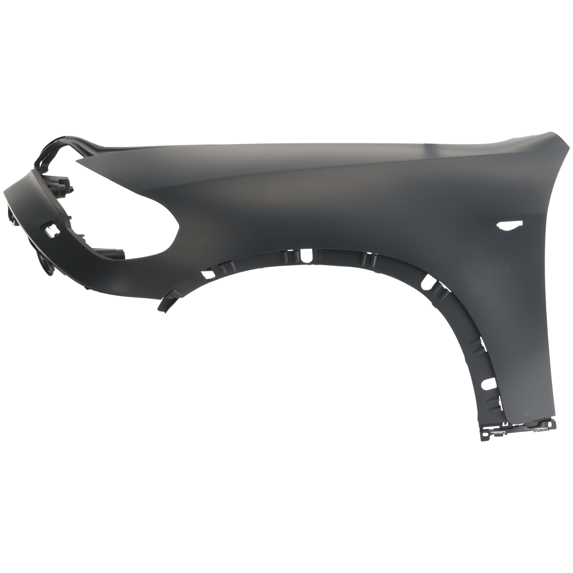 AM X5-11-13 FRONT FENDER LH Primed Exc. M Models Fiberglass w HeadLamp Washer Hole w Side Lamp Hole SKU REPB220166 Partslink BM1240159 OEM 51657222995