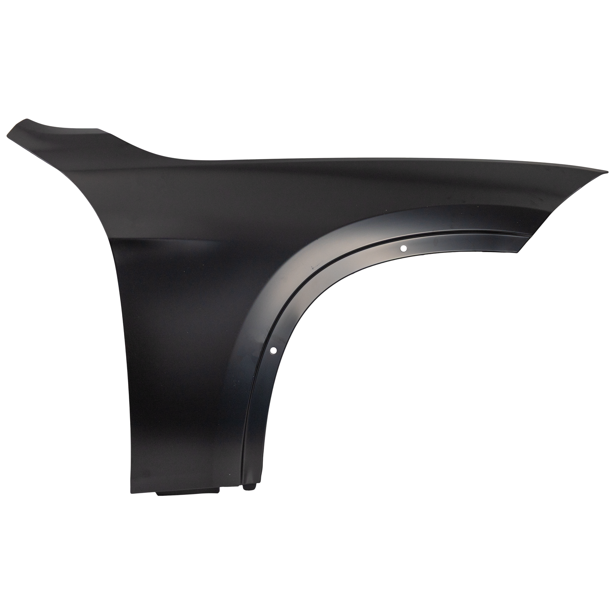AM X1-13-15 FRONT FENDER RH Primed Steel w o Side Lamp Hole CAPA SKU REPB220181Q Partslink BM1241163C OEM 41627332424