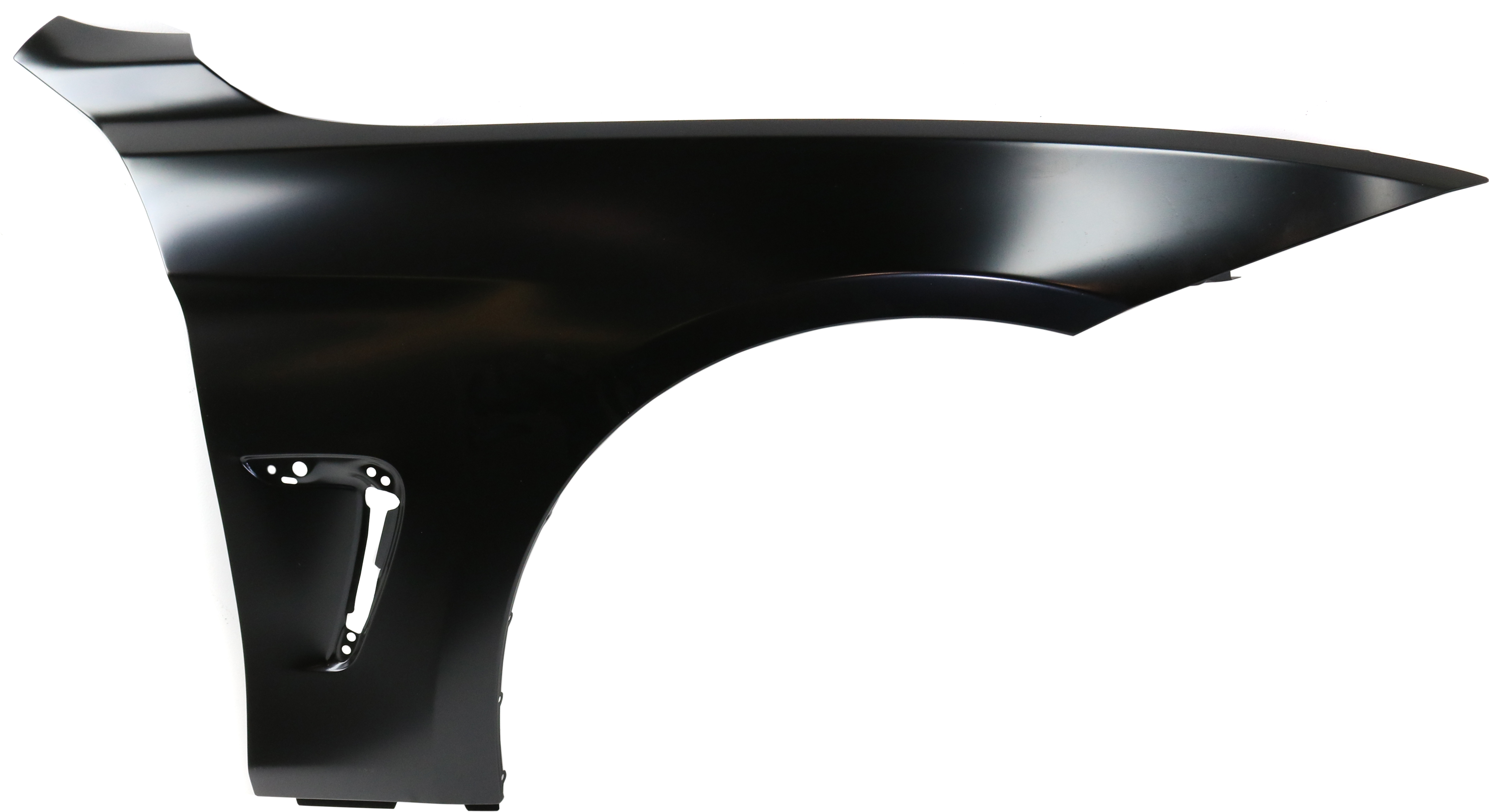 AM 4 SERIES 14-17 FRONT FENDER RH Primed Steel w o Molding Holes CAPA SKU REPB220183Q Partslink BM1241164C OEM 41357438442