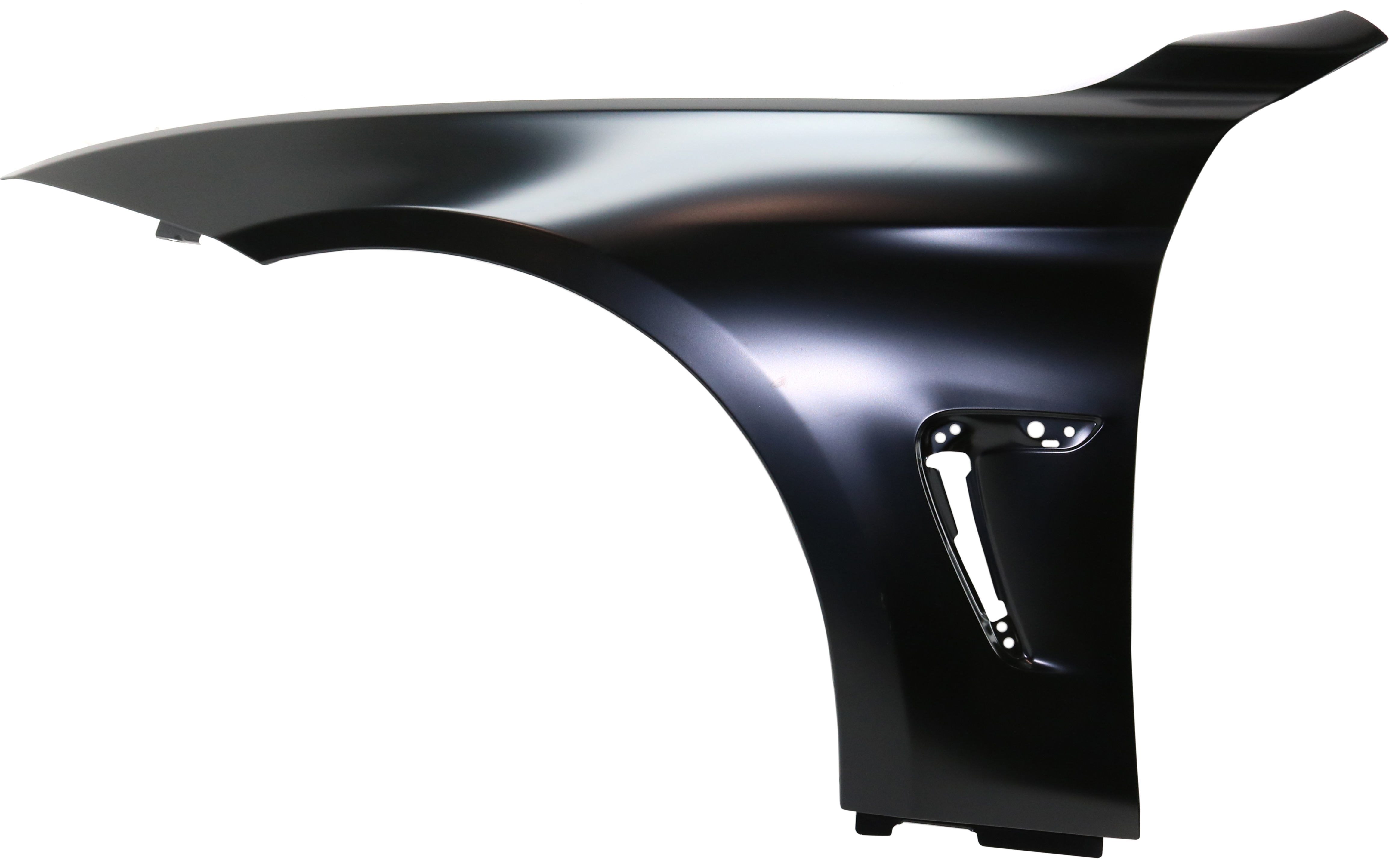AM 4 SERIES 14-17 FRONT FENDER LH Primed Steel w o Molding Holes CAPA SKU REPB220184Q Partslink BM1240164C OEM 41357438441