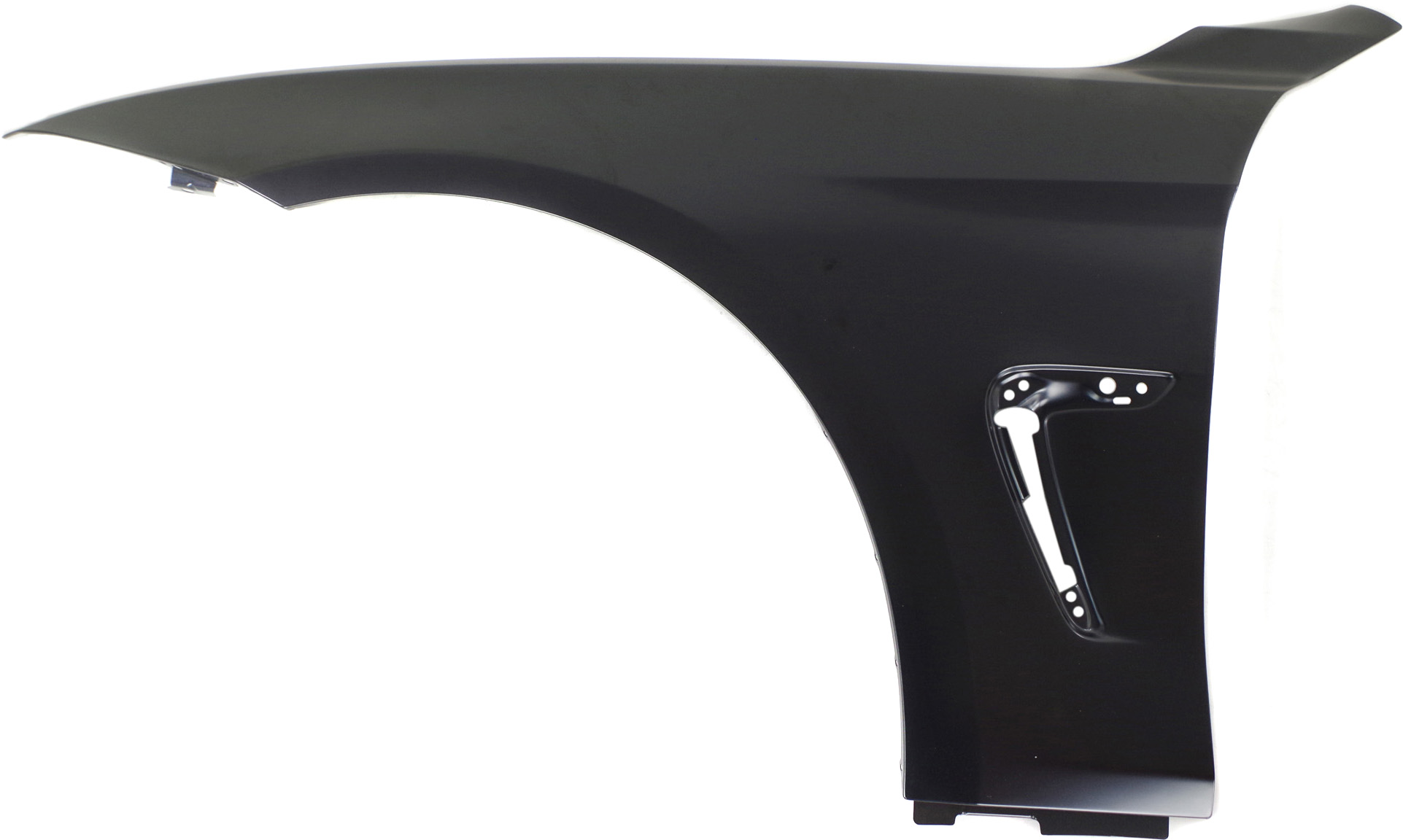 AM 4 SERIES 14-17 FRONT FENDER LH Primed Steel w o Molding Holes SKU REPB220184 Partslink BM1240164 OEM 41357438441
