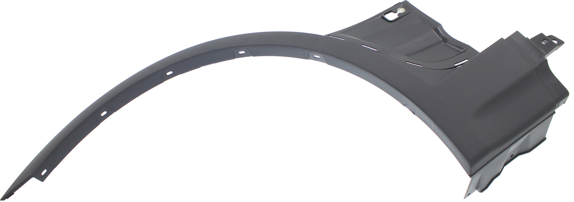 AM X3-04-06 FRONT WHEEL OPENING MOLDING LH Textured Black w o Aero Kit Pkg SKU REPB221306 Partslink BM1290101 OEM 51713401807