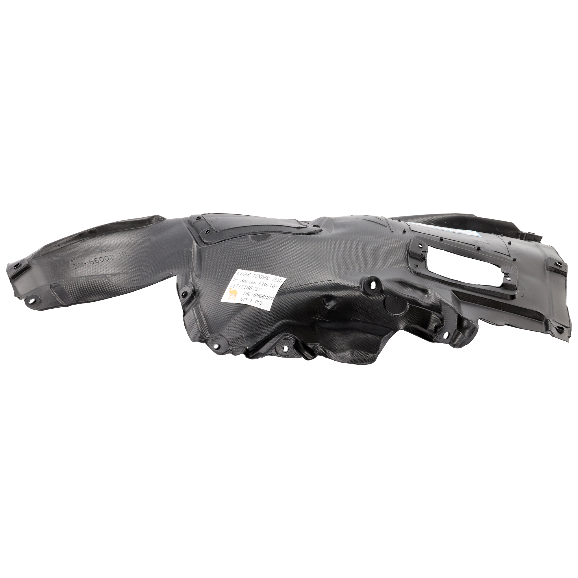 AM 5 SERIES 11-16 FRONT FENDER LINER LH Front Section Plastic Vacuum Form Sedan SKU REPB222154 OEM 51717186727 PFM
