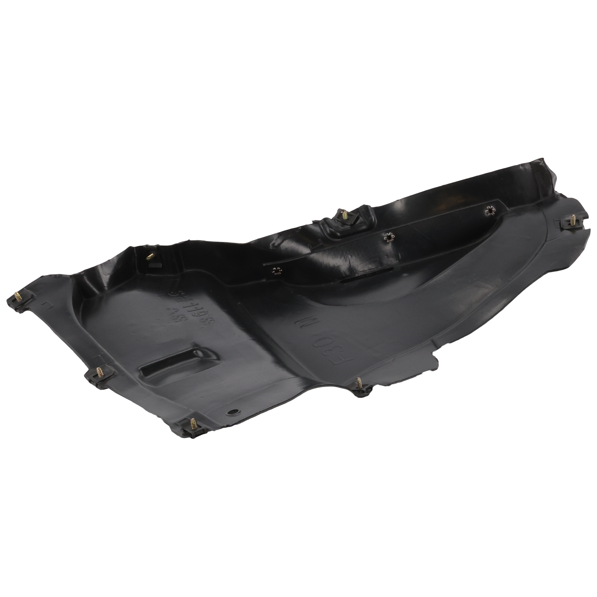 AM 3 SERIES 13-19 FRONT FENDER LINER LH Front Section Lower Black Sedan 13-18 Wagon 14-19 w M Sport Package SKU REPB222166 Partslink BM1250125 OEM 51718055019