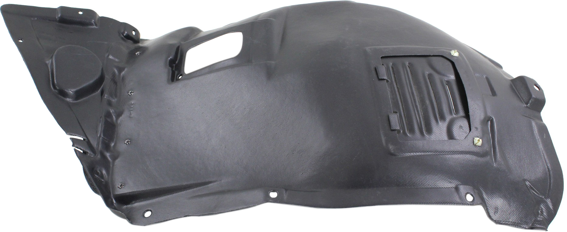 AM 3 SERIES 09-11 FRONT FENDER LINER LH Front Section Plastic Vacuum Form 2.5L Eng Sedan SKU REPB222174 OEM 51717172499 PFM