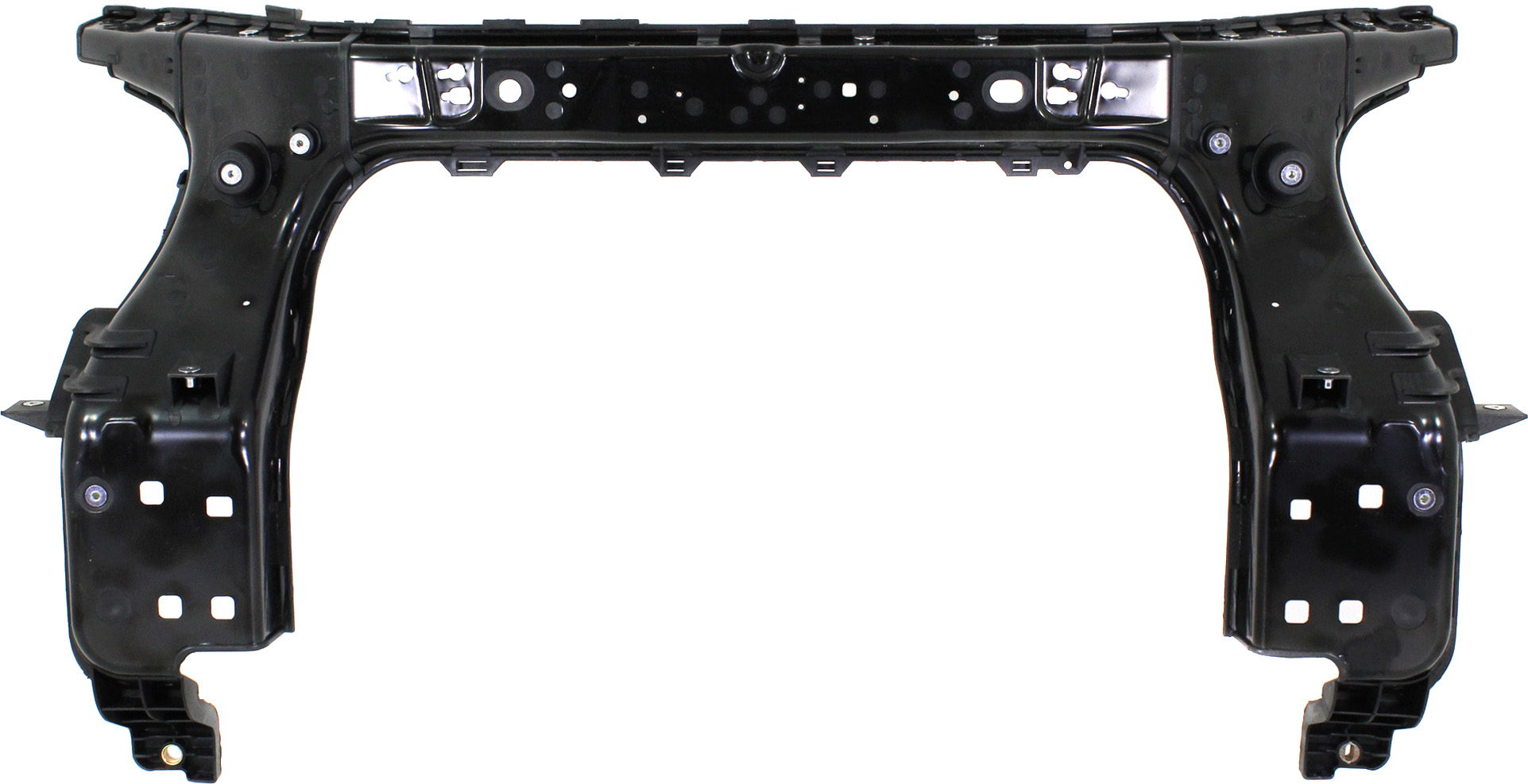 AM ENCLAVE 08-12 RADIATOR SUPPORT Textured Black Plastic with Steel SKU REPB250105 Partslink GM1225300 OEM 22850848