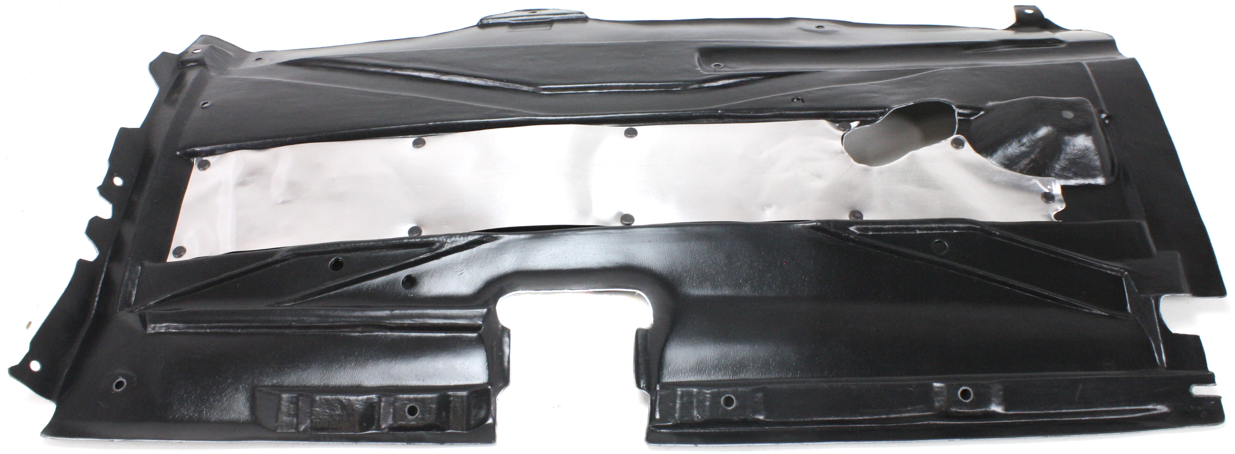 AM 5 SERIES 97-03 ENGINE SPLASH SHIELD Under Cover LH Lateral Floor Cover w Aluminum Pad SKU REPB310118 Partslink BM1228134 OEM 51718176757