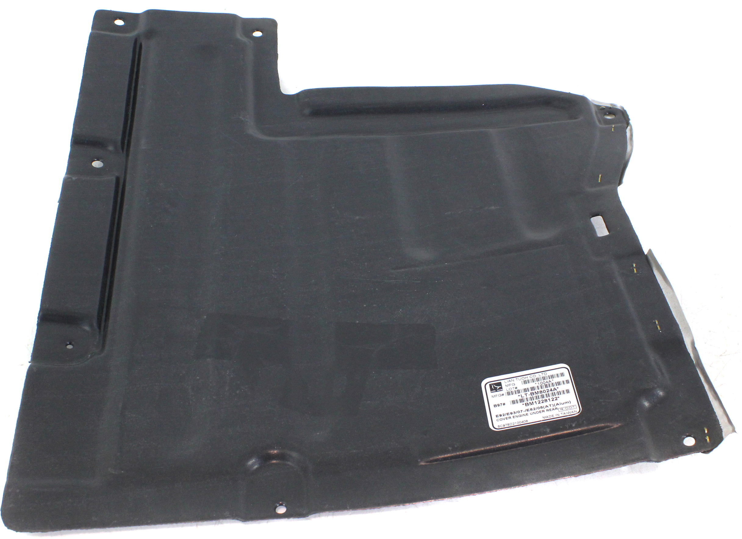 AM 3 SERIES 07-13 X1-13-15 ENGINE SPLASH SHIELD Under Cover Front Auto Trans Convertible Coupe X1 RWD SKU REPB310129 Partslink BM1228122 OEM 51757163562