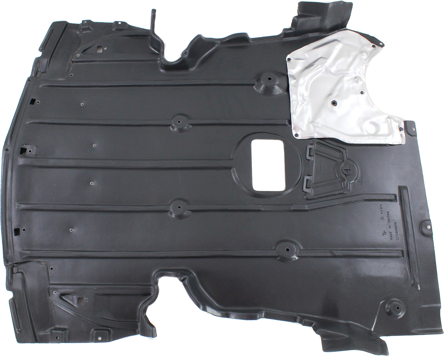 AM 3 SERIES 06-12 ENGINE SPLASH SHIELD Under Cover Center w Aluminum Pad 3.0L Eng w M Package RWD Type 2 Sedan Wagon SKU REPB310151 Partslink BM1228133 OEM 51758040111