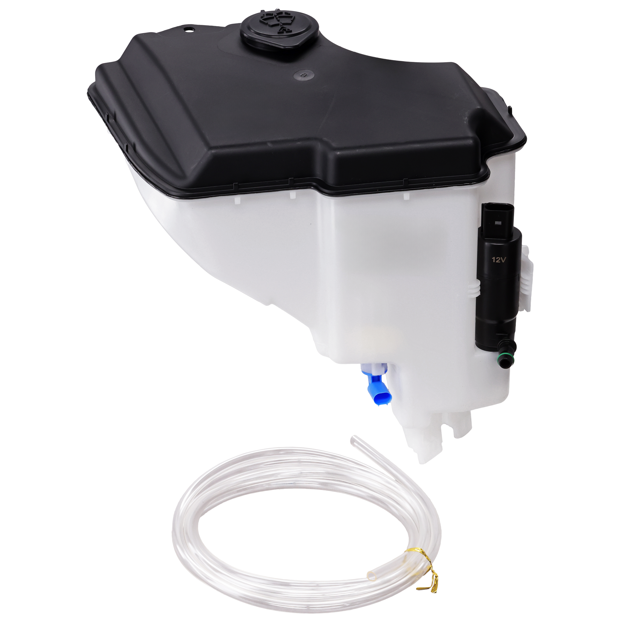 AM 3 SERIES 99-06 WASHER RESERVOIR Assy w Pump Cap and Sensor w HLight Washer SKU REPB370510 Partslink BM1288106 OEM 61677008057 PFM
