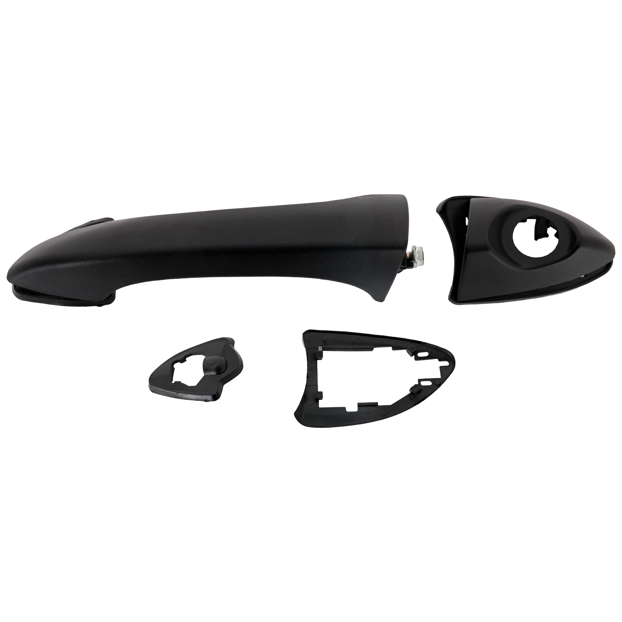 AM X5-00-06 FRONT OR REAR EXTERIOR DOOR HANDLE LH Textured Black without Key Hole with Button Cover and Lever without Carrier and Cable SKU REPB462104 OEM 51218243617