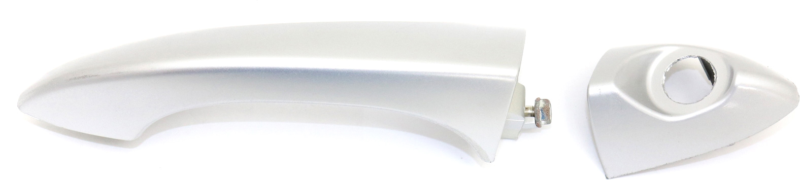 AM X5-00-06 FRONT EXTERIOR DOOR HANDLE LH Titan Painted Silver With Button Cover Without Lever Carrier and Cable SKU REPB462186 OEM 51217002311-51217002313