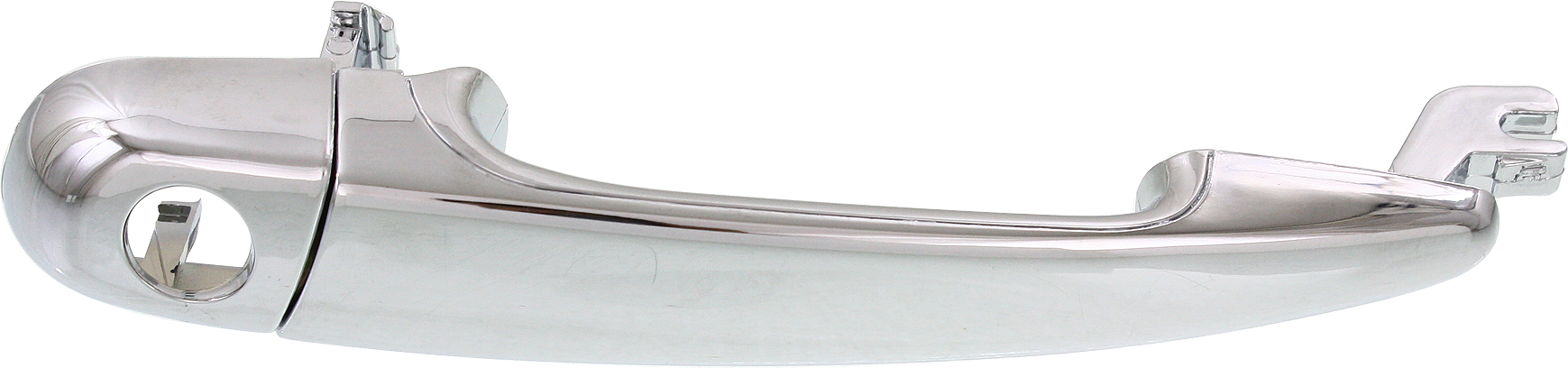 AM 3 SERIES 99-00 FRONT EXTERIOR DOOR HANDLE Left All Chrome w Keyhole E46 Exc. Conv. SKU REPB462324 OEM 51218229621-51218229623