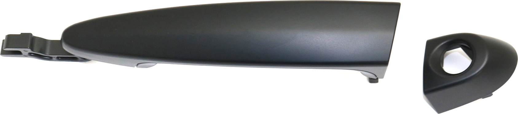AM 3 SERIES 06-13 X6-08-14 FRONT EXTERIOR DOOR HANDLE LH Primed Black w Keyhole SKU REPB462330 OEM 51217207539-51217162437-512171