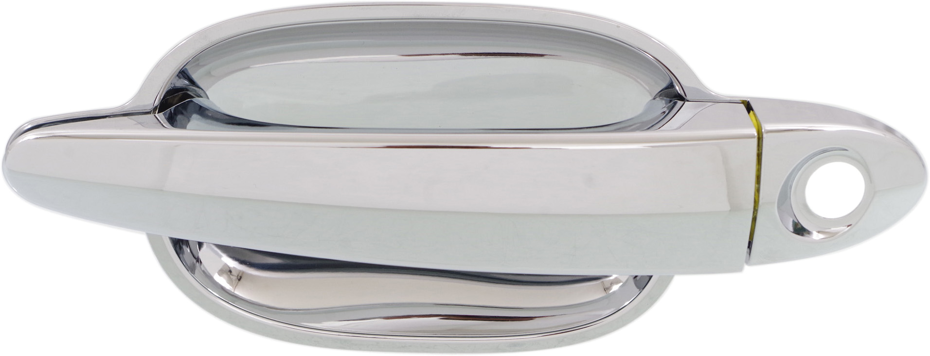 AM 5 SERIES 6 SERIES 04-10 FRONT EXTERIOR DOOR HANDLE RH All Chrome w Keyhole Plastic SKU REPB462345 OEM 51216961444 PFM