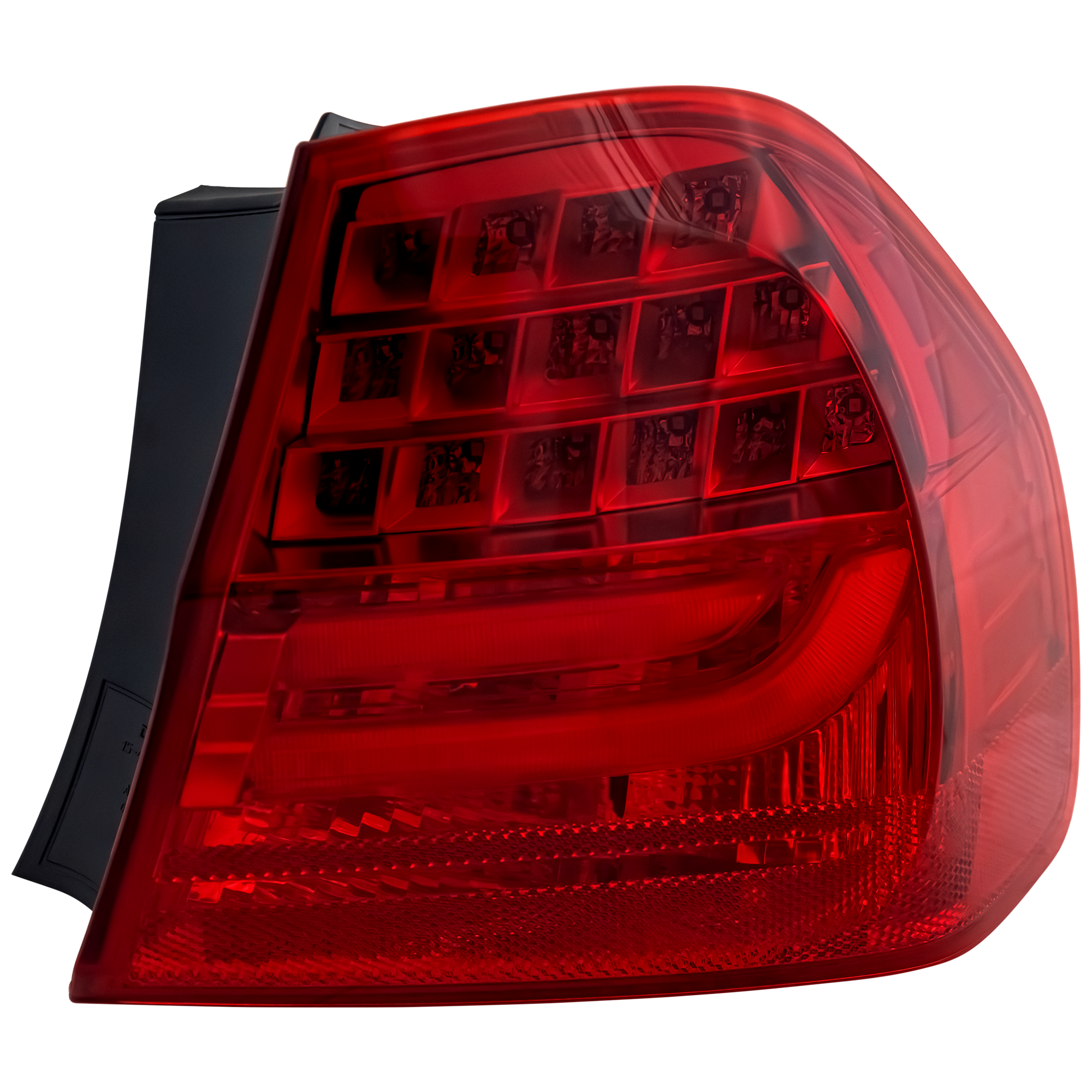 AM 3 SERIES 09-11 TAIL LAMP RH Outer Assembly LED Sedan CAPA SKU REPB730117Q OEM 63217289430 PFM