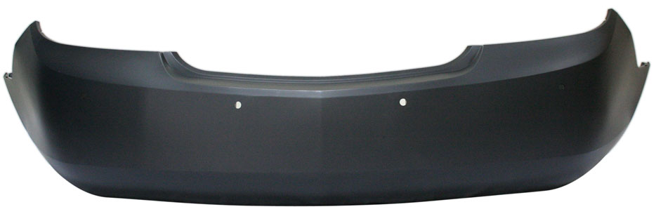 AM LACROSSE ALLURE 10-13 REAR BUMPER COVER Prmd w Side Object Snsr and Park Assist Snsr Holes SKU REPB760113P Partslink GM1100860 OEM 20878641