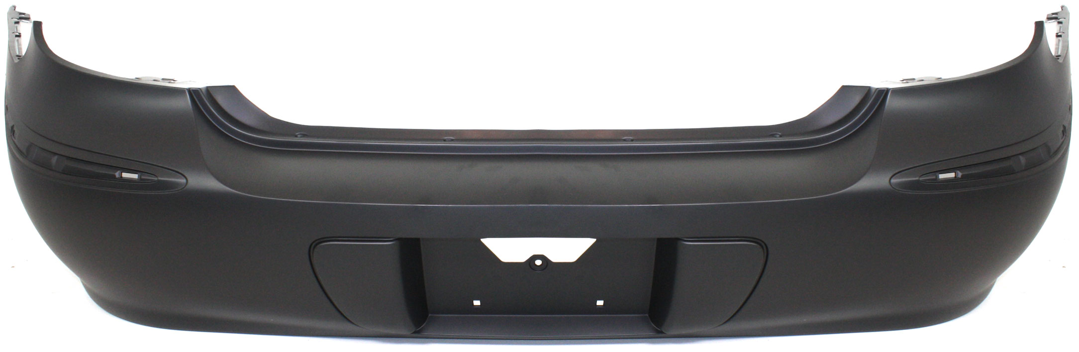 AM ALLURE LACROSSE 05-09 REAR BUMPER COVER Primed w Chrome Pkg SKU REPB760116P Partslink GM1100708 OEM 19120176
