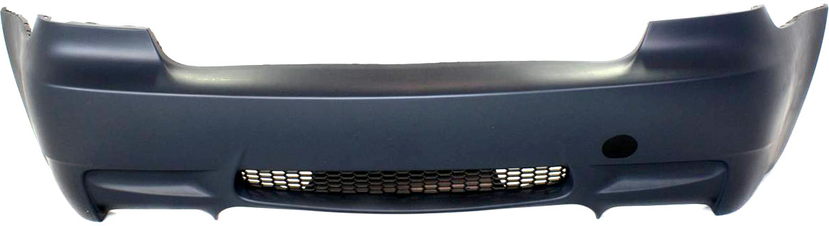 AM M3-08-13 REAR BUMPER COVER Primed w o Park Dist Ctrl Snsr Holes Conv Cpe SKU REPB760119P Partslink BM1100190 OEM 51128046675