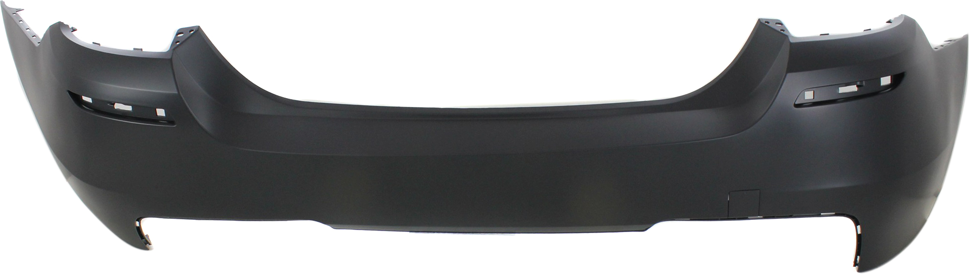 AM 5 SERIES 11-16 REAR BUMPER COVER Primed Sedan w M Pkg w o PDC Sensor Holes SKU REPB760138P Partslink BM1100234 OEM 51128048593