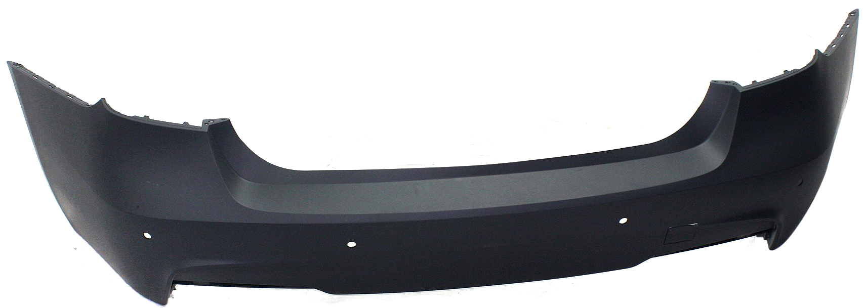 AM 3 SERIES 13-18 REAR BUMPER COVER Primed w M Sport Line Sedan w PDC Sensor Holes SKU REPB760141P Partslink BM1100259 OEM 51128056498