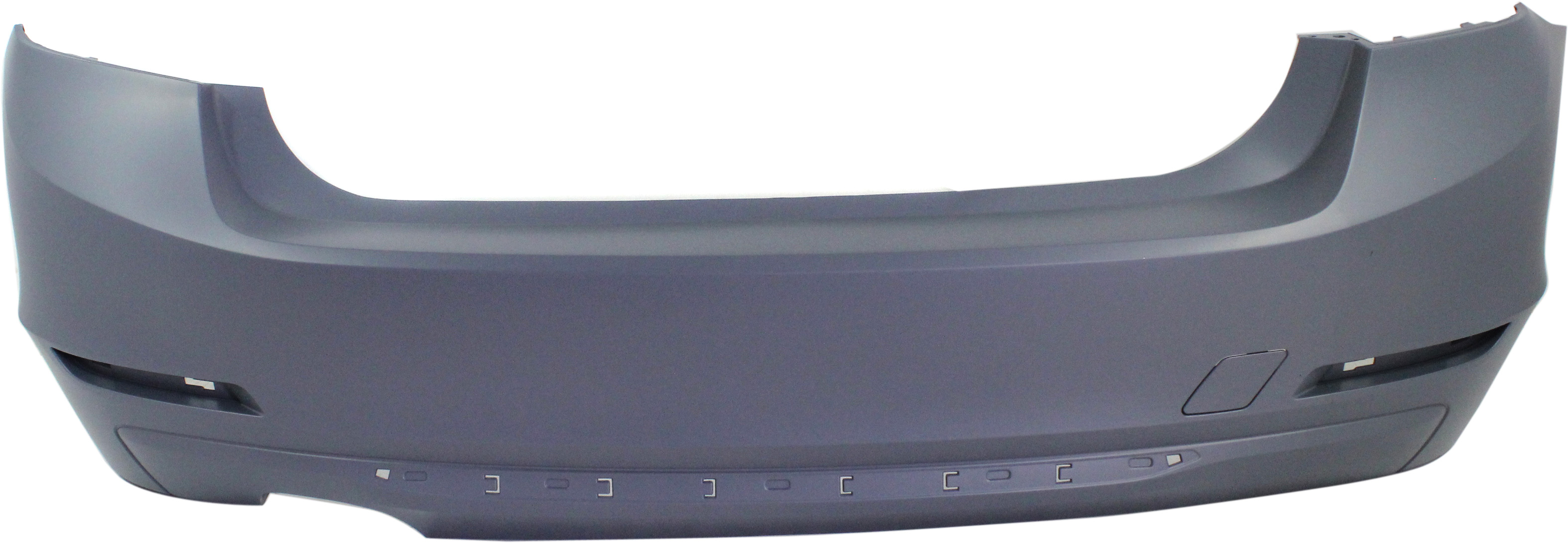 AM 328I 12-15 REAR BUMPER COVER Primed Luxury Modern Sport Line w o M Sport Line Sedan w o PDC Sensor Holes SKU REPB760152P Partslink BM1100241 OEM 51127312731