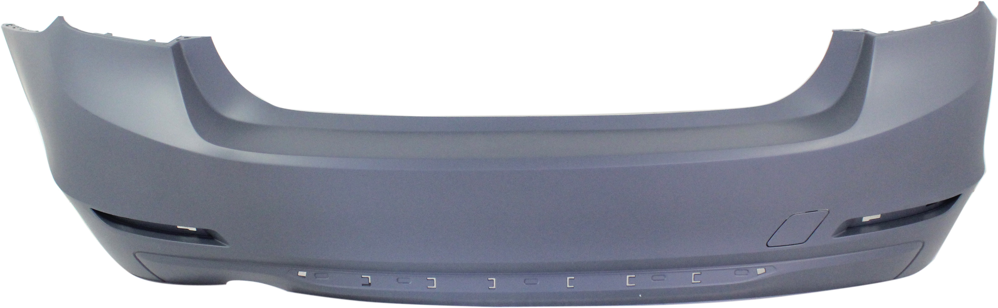 AM 320I 328D 12-15 REAR BUMPER COVER Primed Luxury Modern Sport Line w o M Sport Line Sedan w PDC Sensor Holes SKU REPB760155P Partslink BM1100238 OEM 51127312733