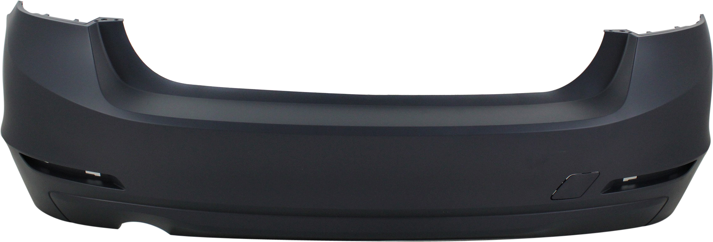 AM 320I 328D 12-15 REAR BUMPER COVER Primed Standard w o M Sport Line Sedan w o PDC Sensor Holes CAPA SKU REPB760168PQ Partslink BM1100261C OEM 51127312724
