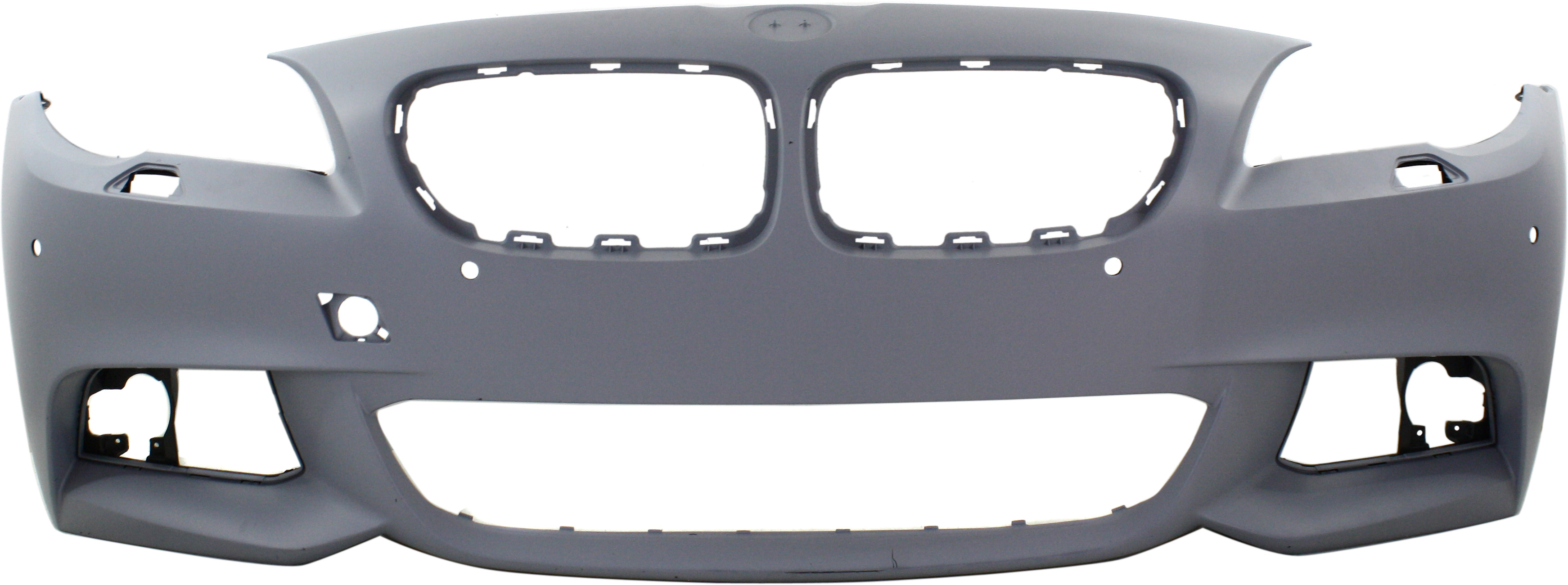 AM 5 SERIES 11-13 FRONT BUMPER COVER Primed Sedan w M Pkg w PDC Sensor and Camera Holes SKU REPB760170P Partslink BM1000256 OEM 51118048672
