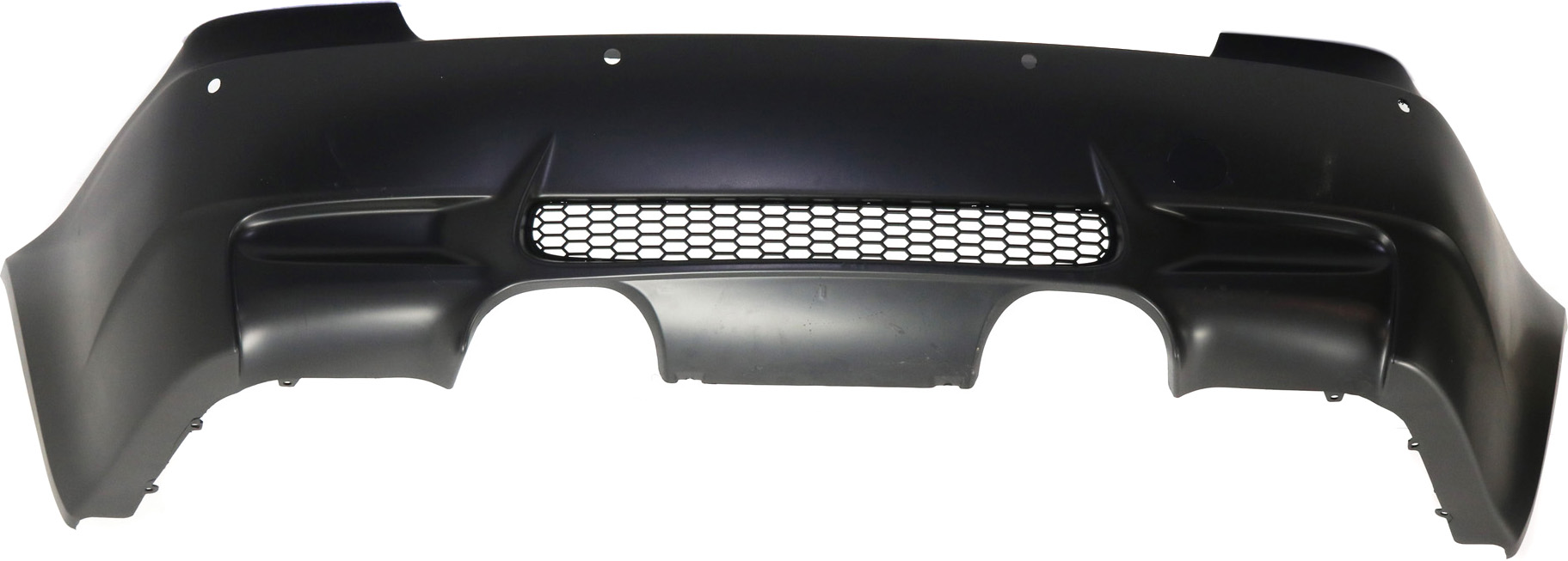AM M3-08-13 REAR BUMPER COVER Primed w Park Dist Ctrl Snsr Holes Conv Cpe SKU REPB760172P Partslink BM1100191 OEM 51127907209