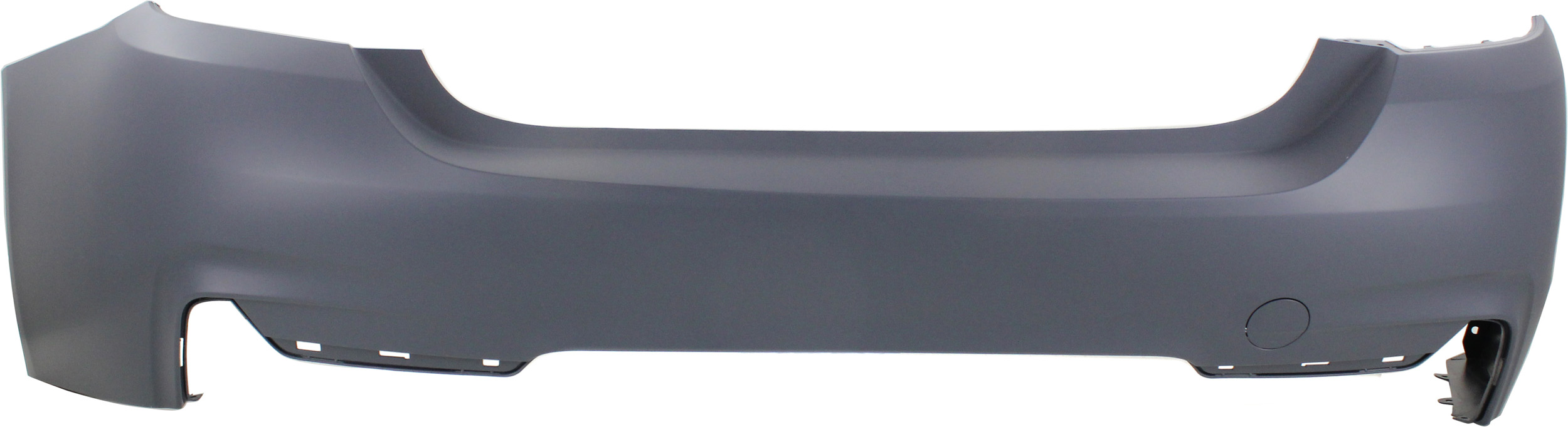 AM 4 SERIES 14-20 REAR BUMPER COVER Primed w M Sport Pkg Convertible Coupe w o Park Assist Sensor Holes SKU REPB760185P Partslink BM1100280 OEM 51128060828