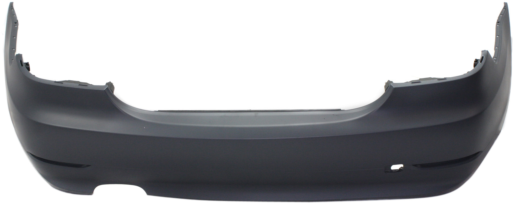 AM 5 SERIES 06-10 REAR BUMPER COVER Primed w o M Pkg Sedan w o PDC Sensor Holes SKU REPB760188P Partslink BM1100180 OEM 51127178182