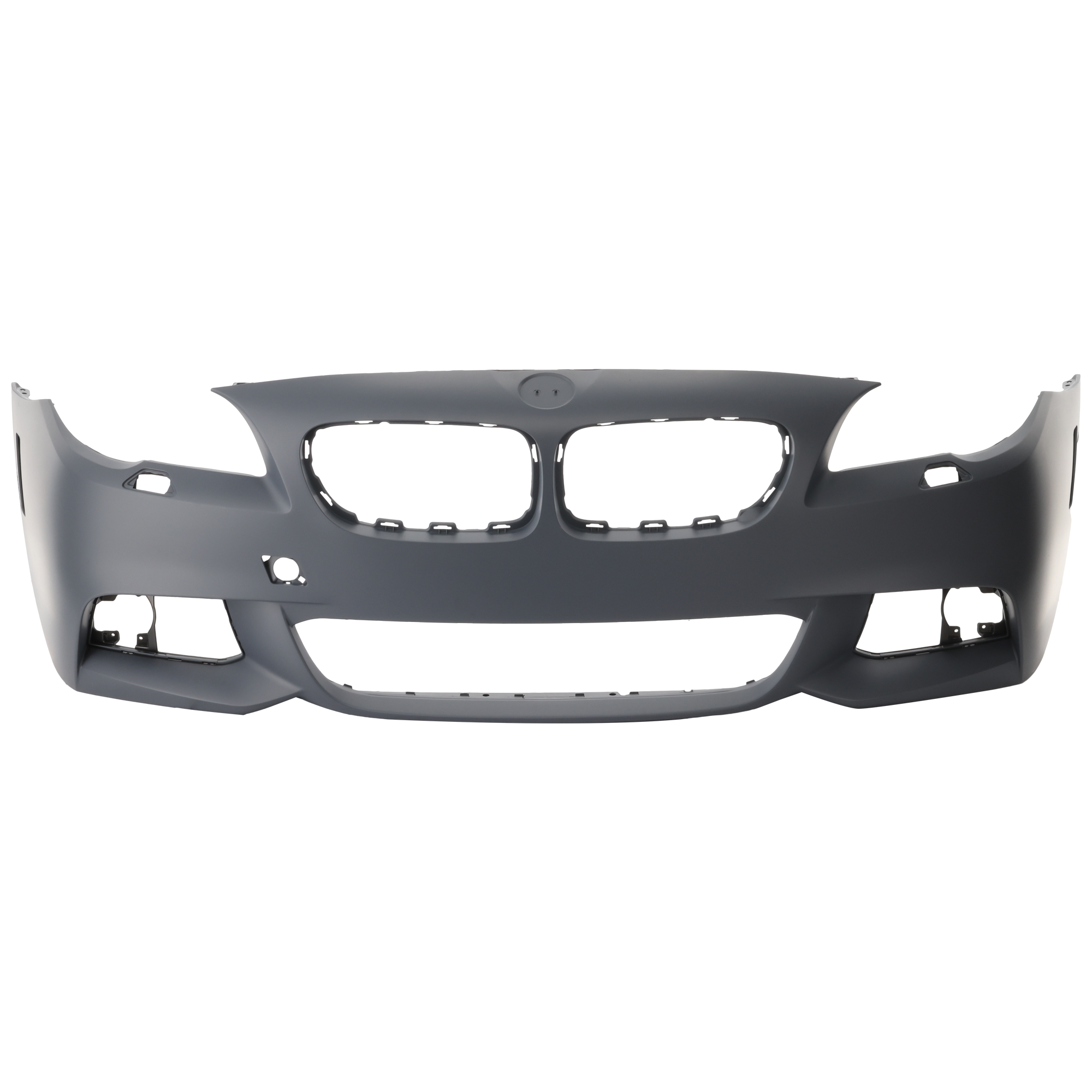 AM 5 SERIES 11-13 FRONT BUMPER COVER Primed Exc. Hybrid Model Sedan w M Pkg w o PDC Sensor Holes SKU REPBM010314P Partslink BM1000254 OEM 51118048670