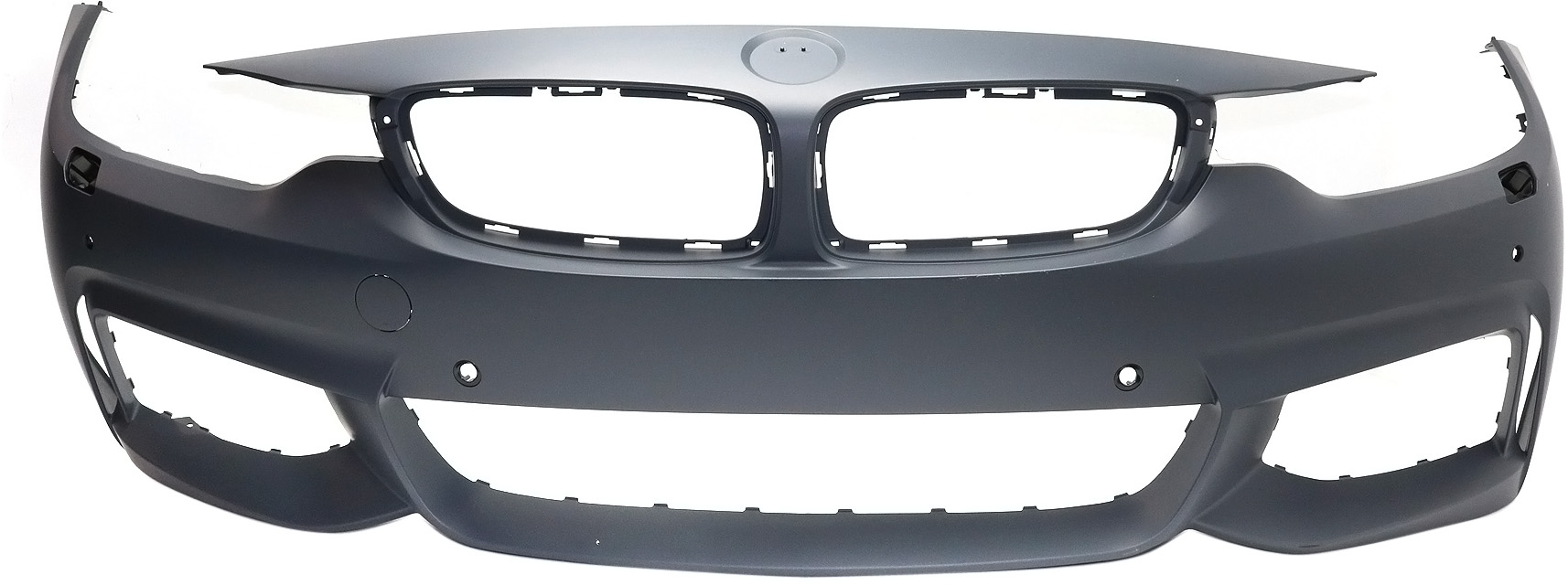 AM 4 SERIES 14-20 FRONT BUMPER COVER Primed w M Sport Pkg w HLW PDC Snsr Holes w o Park Assist Snsr Holes Cam CAPA SKU REPBM010318PQ Partslink BM1000342C OEM 51118060885