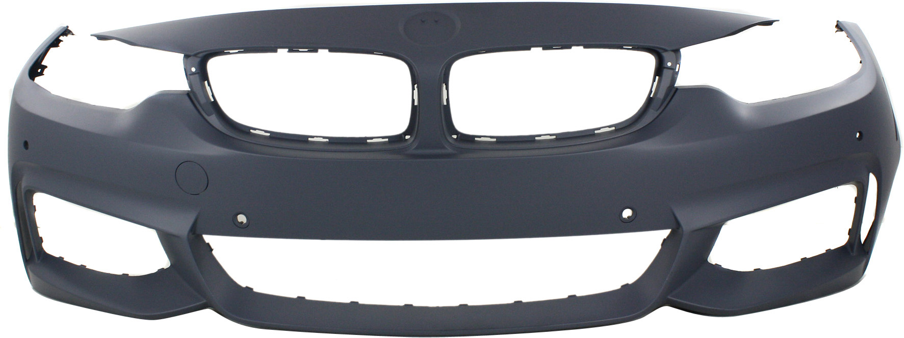 AM 4 SERIES 14-20 FRONT BUMPER COVER Prmd w M Sprt Pkg w o HLW Park Assist Snsr Holes w PDC Snsr Holes Cam SKU REPBM010322P Partslink BM1000338 OEM 51118061927