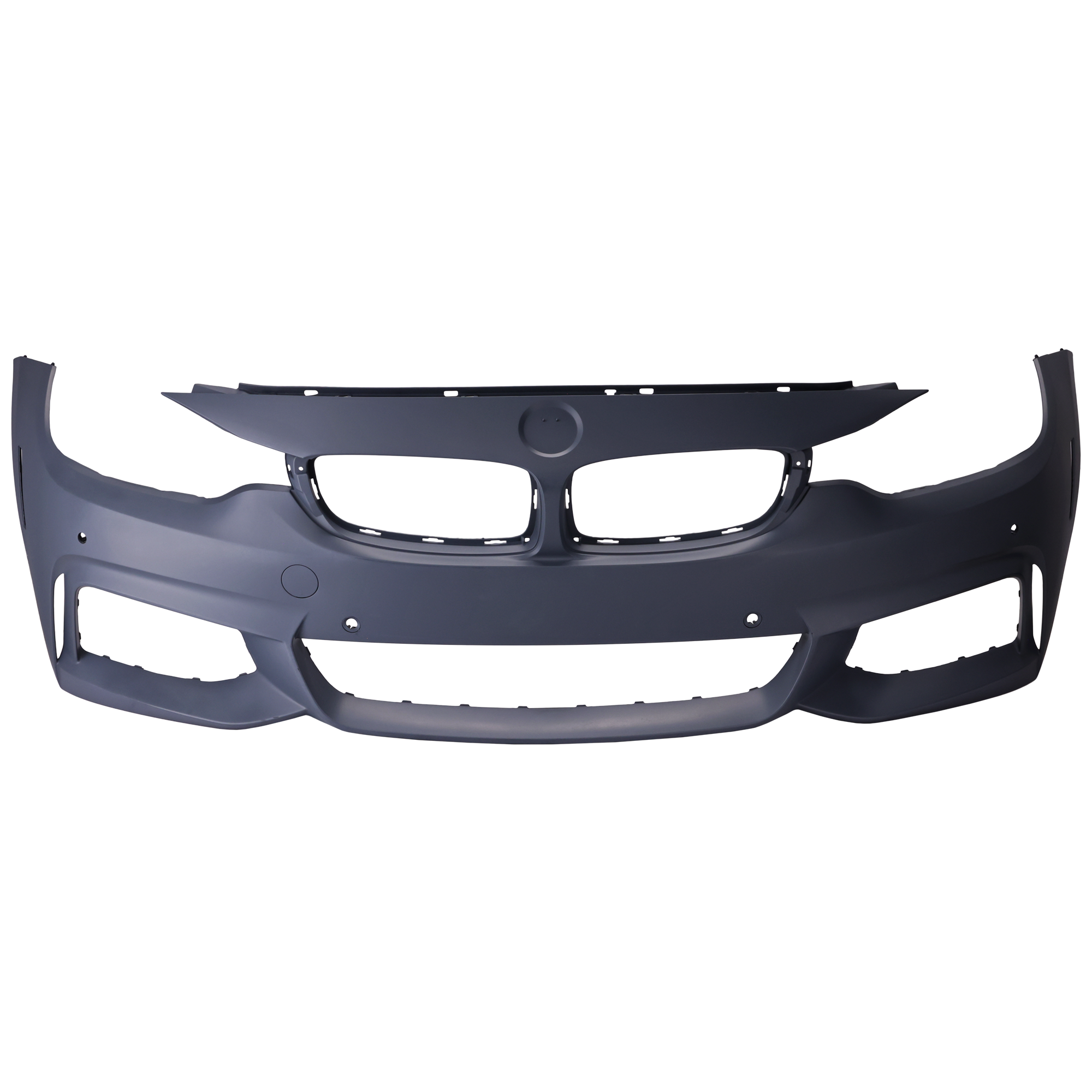 AM 4 SERIES 14-20 FRONT BUMPER COVER Prmd w M Sprt Pkg w o HLW Park Assist Snsr Holes Cam w PDC Snsr Holes SKU REPBM010323P Partslink BM1000337 OEM 51118060883