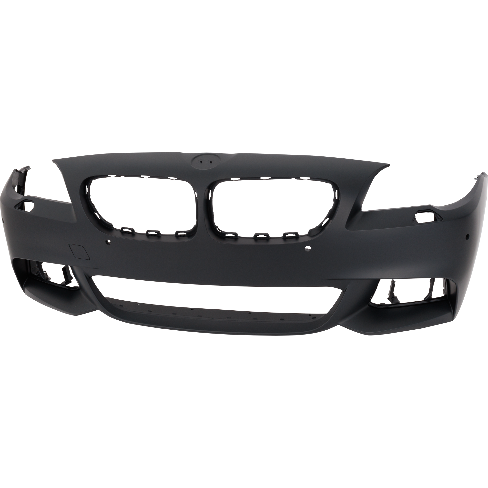 AM 5 SERIES 14-16 FRONT BUMPER COVER Primed Sedan w M Pkg w PDC Sensor Holes w o Camera Hole SKU REPBM010346P Partslink BM1000312 OEM 51118058996