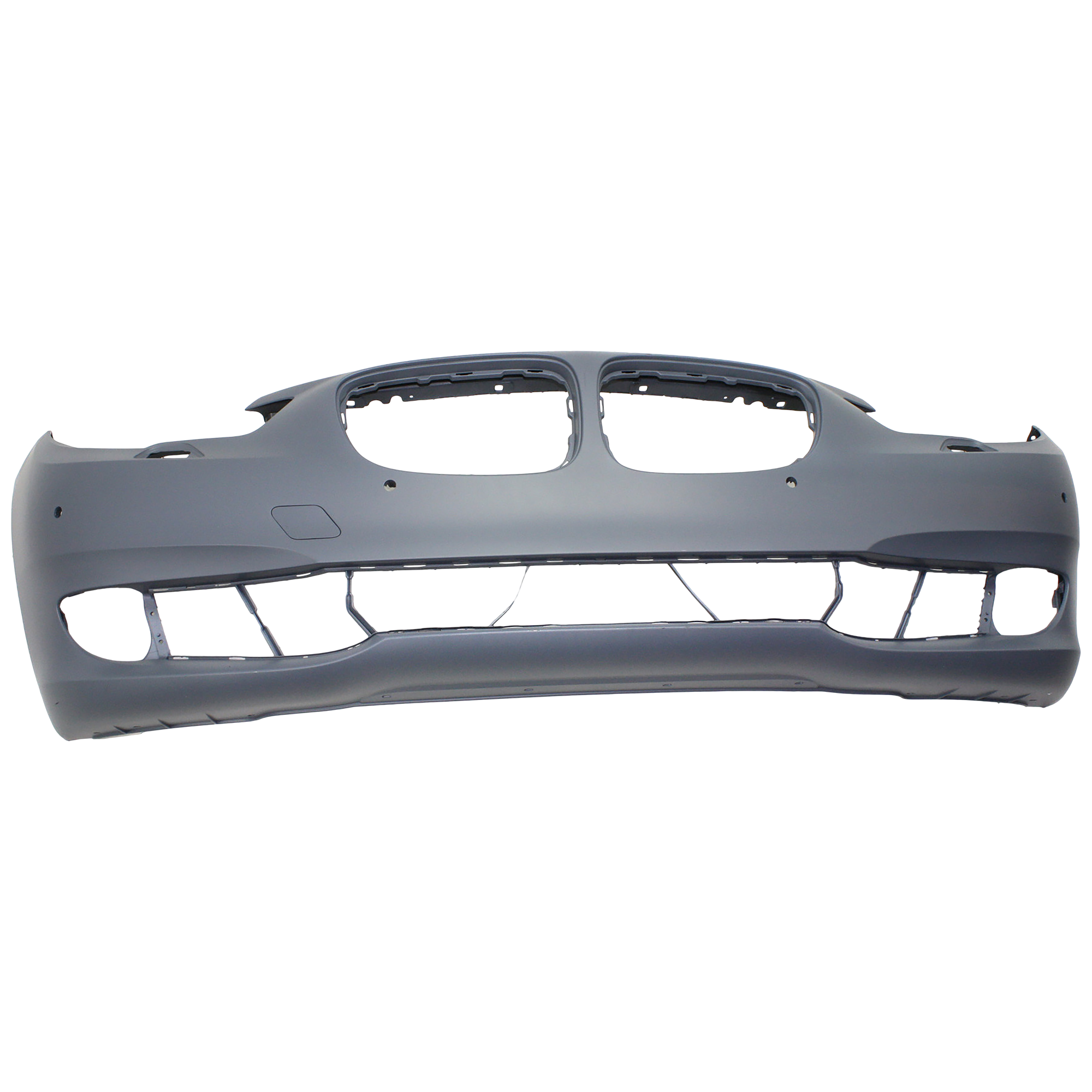 AM 5 SERIES GT 10-13 FRONT BUMPER COVER Primed w o M Pkg w o Side View Cam w Parking Assist Sensor Holes CAPA SKU REPBM010348PQ Partslink BM1000318C OEM 51117248038