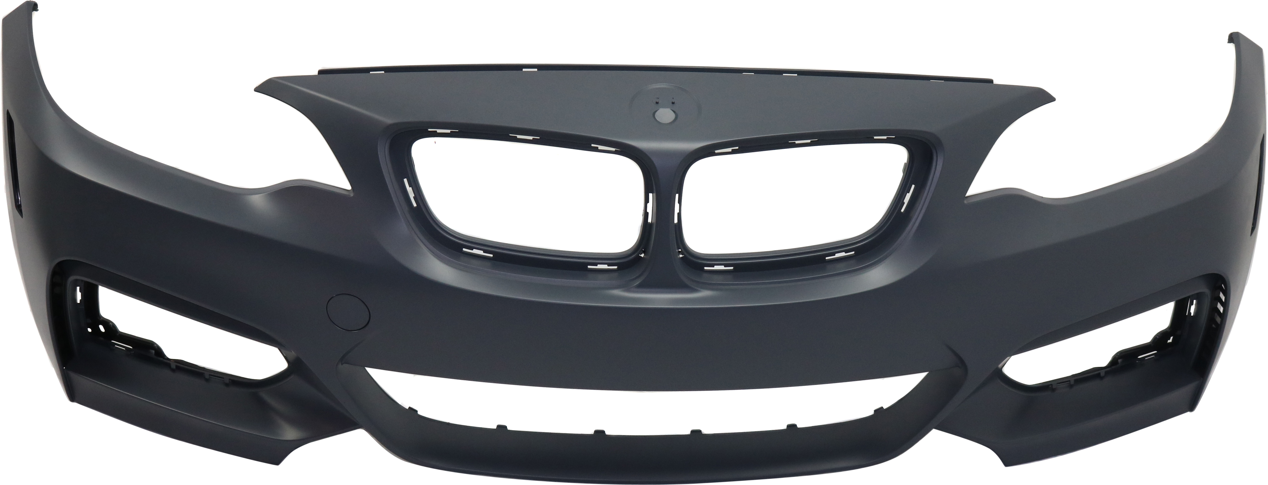 AM 2 SERIES 14-21 FRONT BUMPER COVER Primed 230i 18-21-228i Convertible Coupe w M Sport Pkg w o HLW PDC Sensor and Park Assist Sensor Holes SKU REPBM010351P Partslink BM1000329 OEM 51118058100