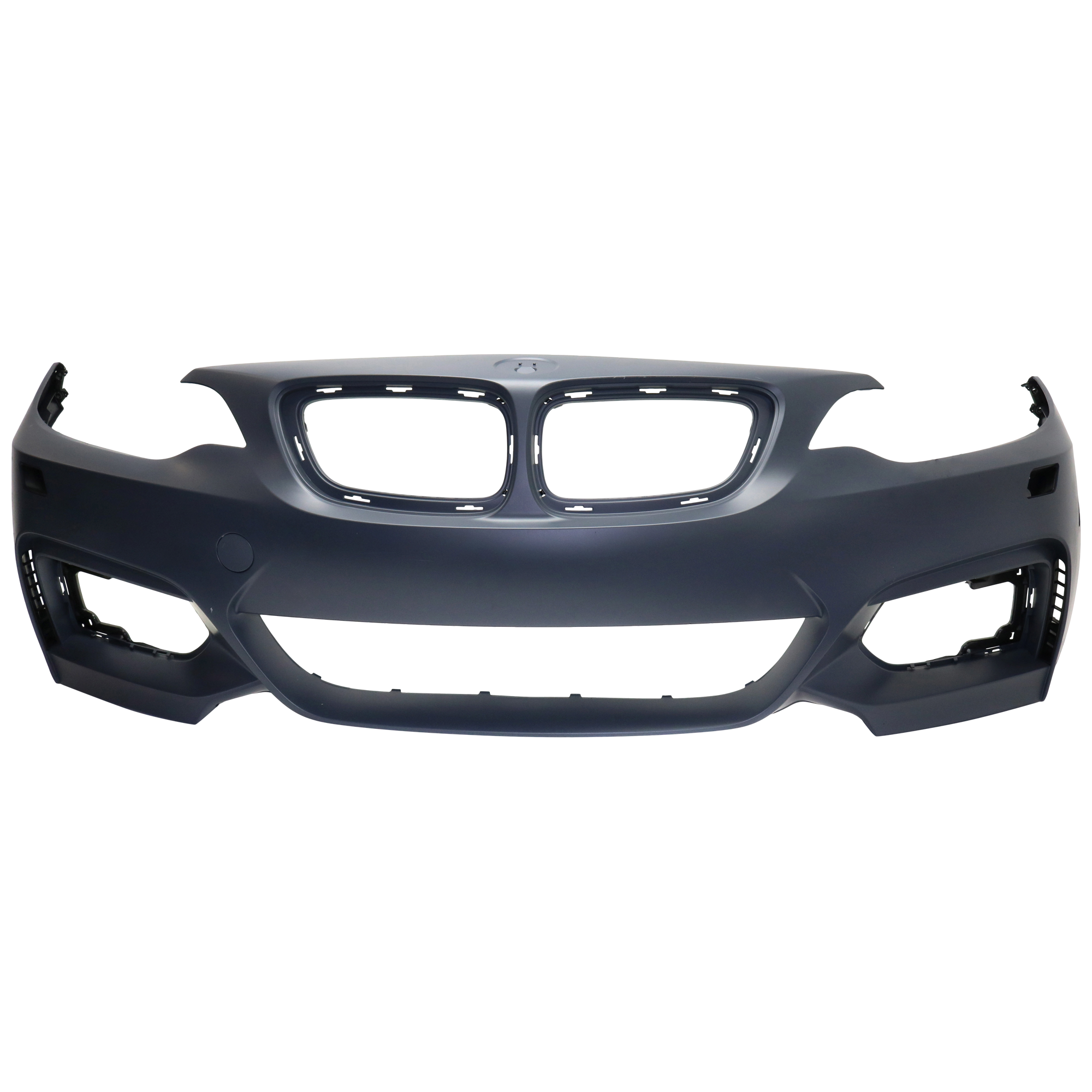 AM 2 SERIES 14-21 FRONT BUMPER COVER Primed w M Sport Pkg w Headlight Washer Holes w Park Distance Control Sensor Holes w o Park Assist Sensor Holes 230i 17-17-228i Conv Cpe CAPA SKU REPBM010355PQ Partslink BM1000412C OEM 51118058096