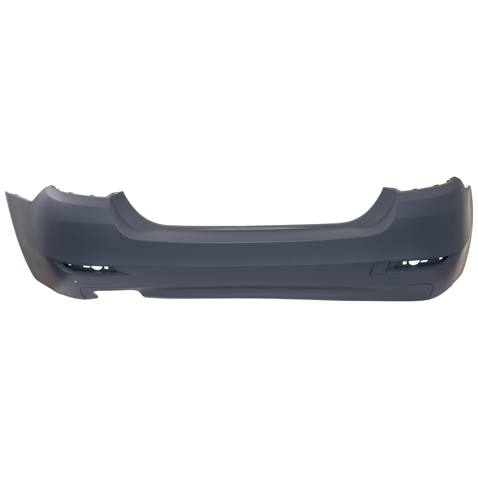 AM 528I 528I XDRIVE 14-16 REAR BUMPER COVER Primed Standard w o M Pkg w o PDC Sensor Holes SKU REPBM760105P Partslink BM1100321 OEM 51127332761